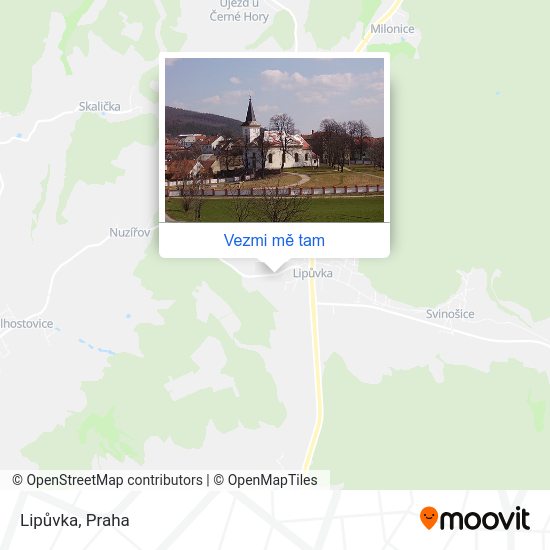 Lipůvka mapa