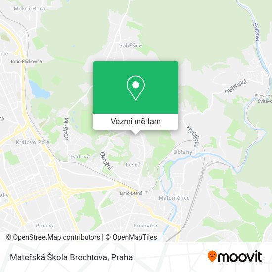 Mateřská Škola Brechtova mapa