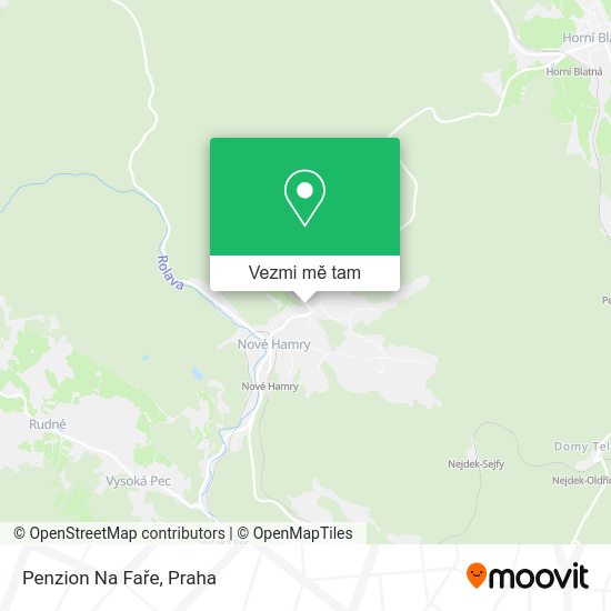Penzion Na Faře mapa