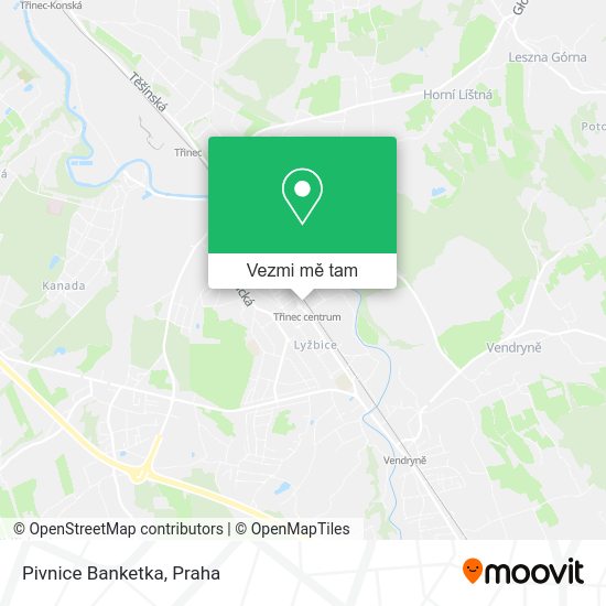 Pivnice Banketka mapa