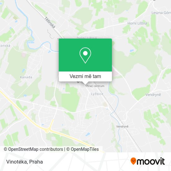 Vinotéka mapa