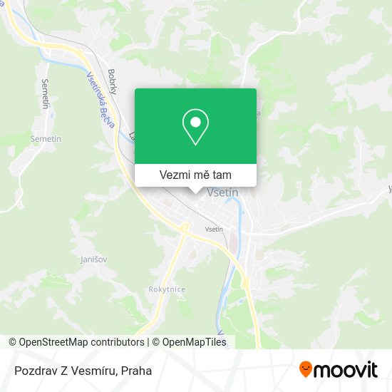 Pozdrav Z Vesmíru mapa