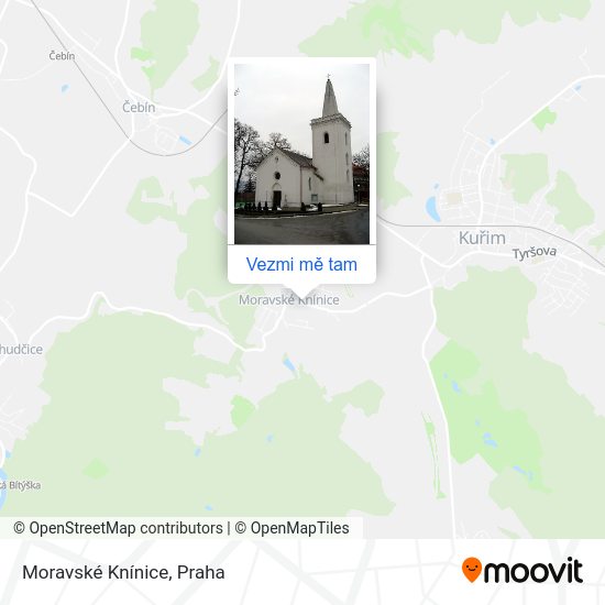 Moravské Knínice mapa