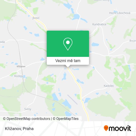 Křižanov mapa