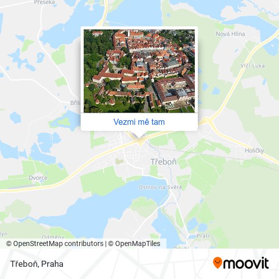 Třeboň mapa