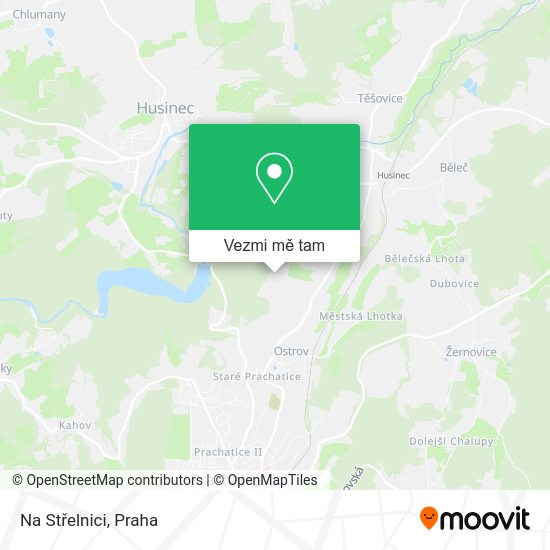 Na Střelnici mapa