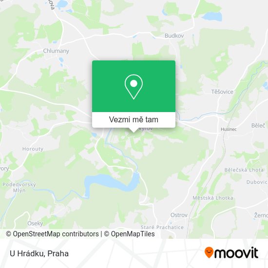 U Hrádku mapa
