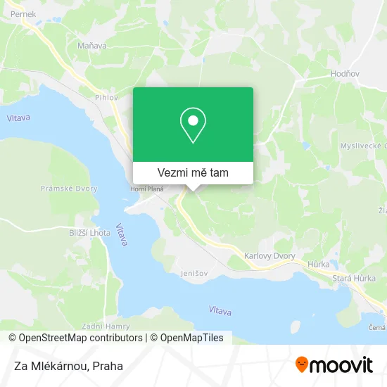 Za Mlékárnou mapa