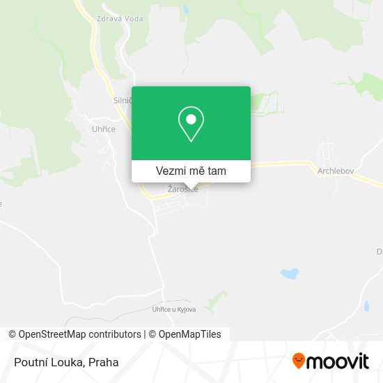 Poutní Louka mapa