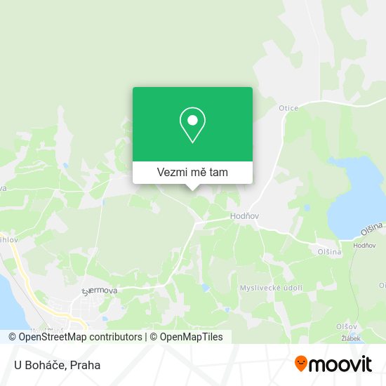 U Boháče mapa