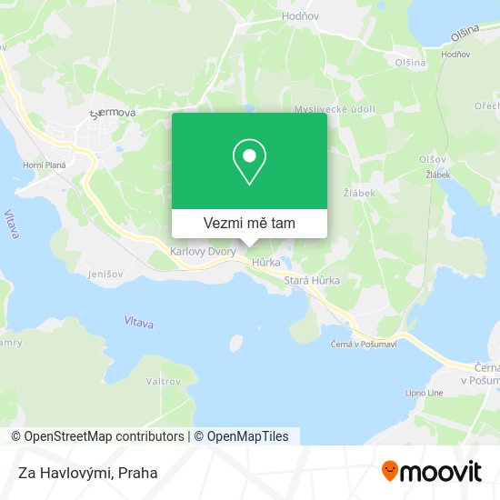 Za Havlovými mapa