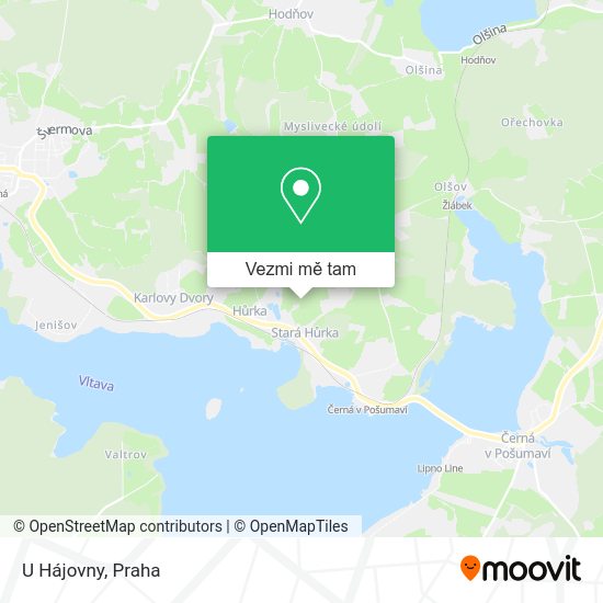 U Hájovny mapa