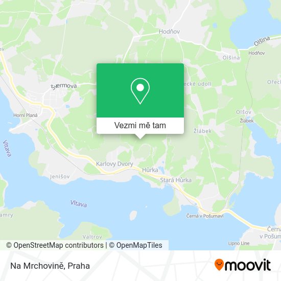 Na Mrchovině mapa