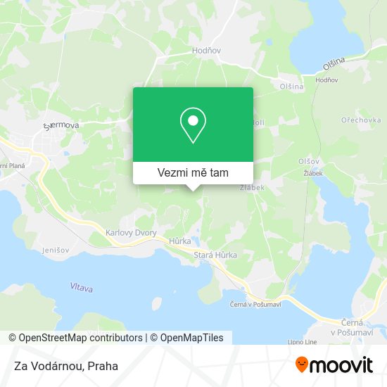 Za Vodárnou mapa
