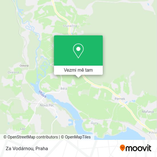 Za Vodárnou mapa