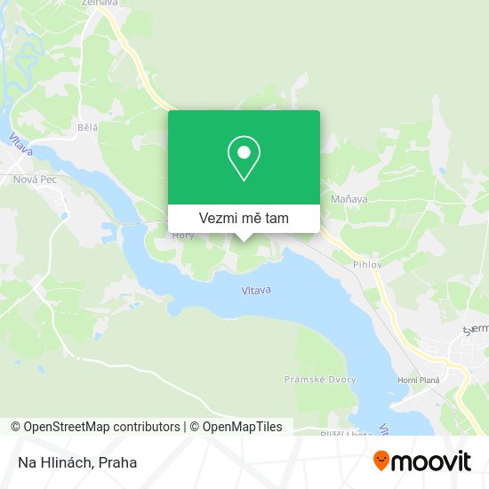 Na Hlinách mapa