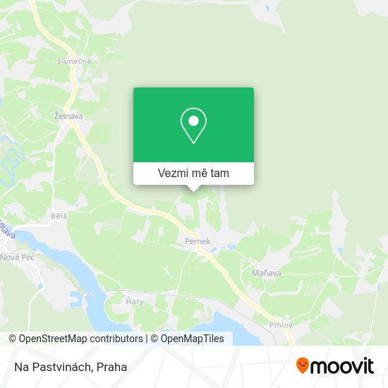 Na Pastvinách mapa