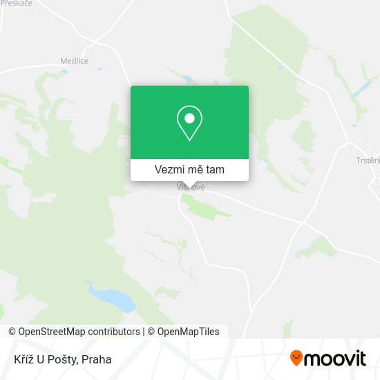 Kříž U Pošty mapa
