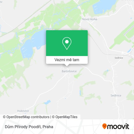 Dům Přírody Poodří mapa