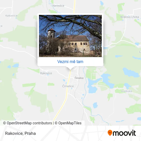 Rakovice mapa