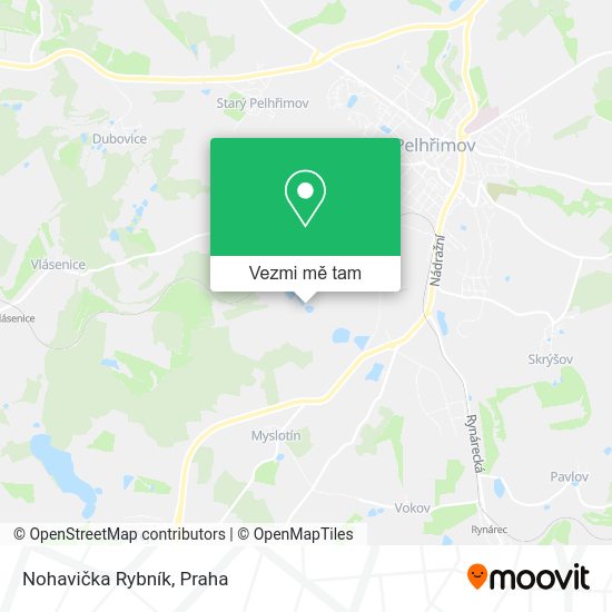 Nohavička Rybník mapa