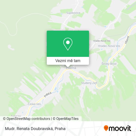 Mudr. Renata Doubravská mapa