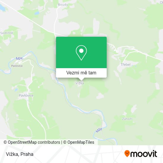 Vížka mapa