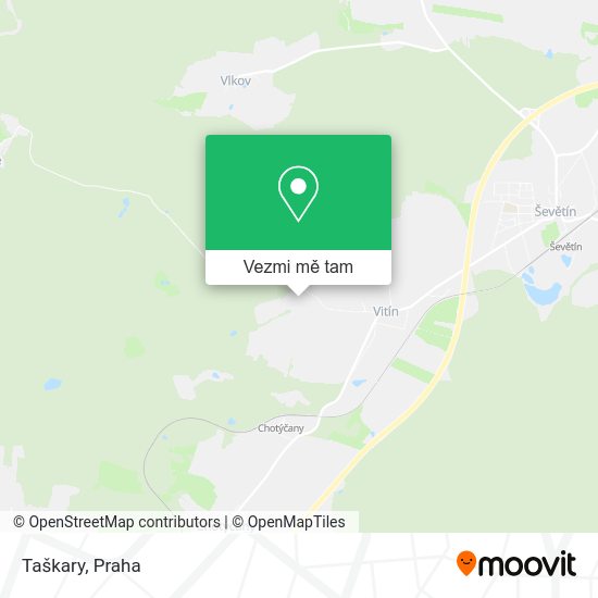 Taškary mapa