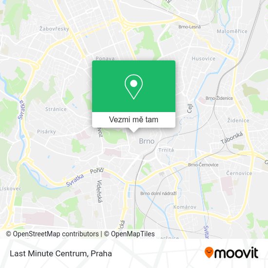 Last Minute Centrum mapa