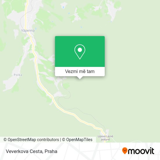 Veverkova Cesta mapa