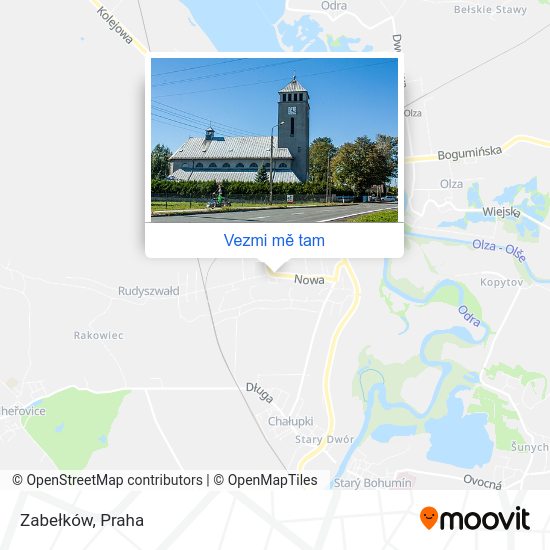 Zabełków mapa