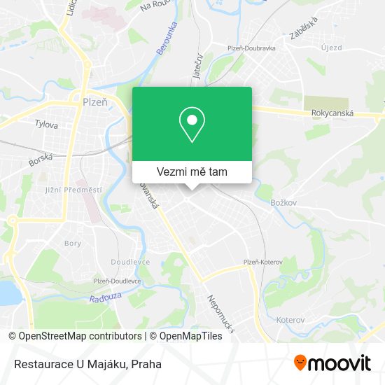 Restaurace U Majáku mapa