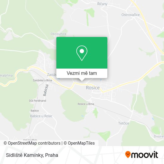 Sídliště Kamínky mapa