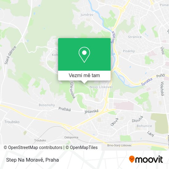 Step Na Moravě mapa