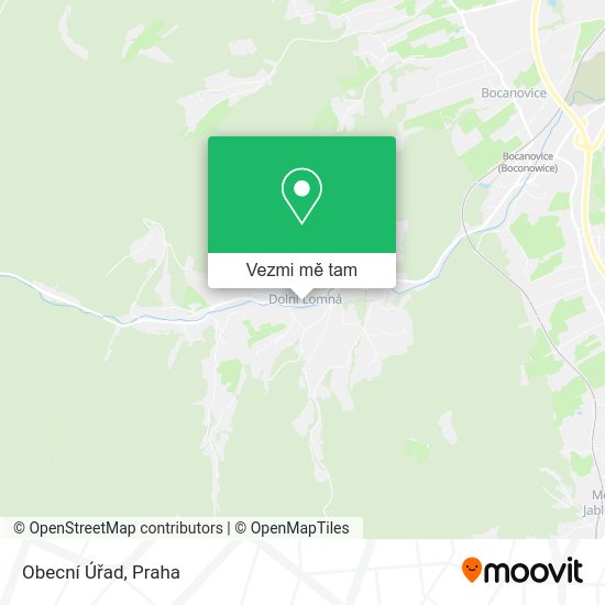 Obecní Úřad mapa