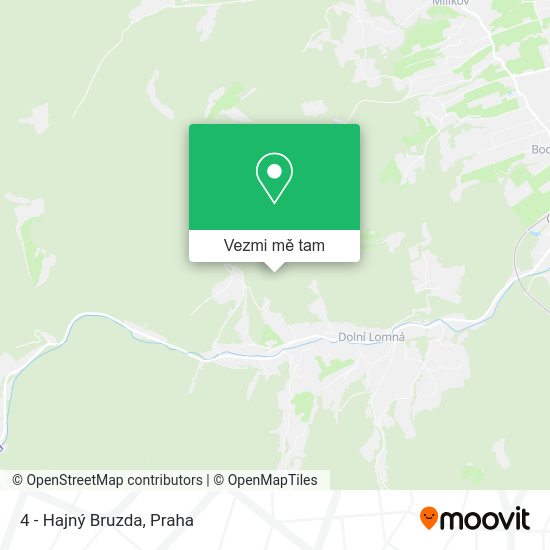 4 - Hajný Bruzda mapa