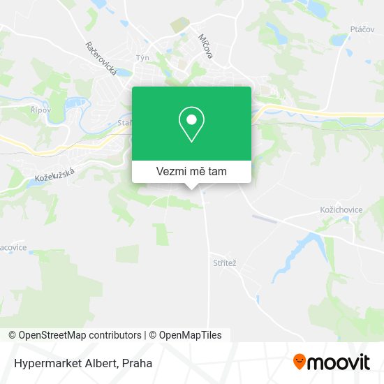 Hypermarket Albert mapa