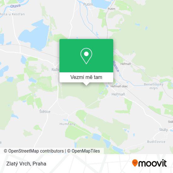 Zlatý Vrch mapa