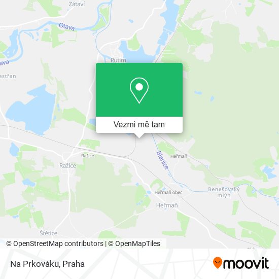 Na Prkováku mapa