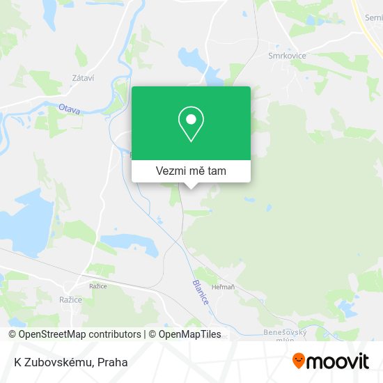 K Zubovskému mapa