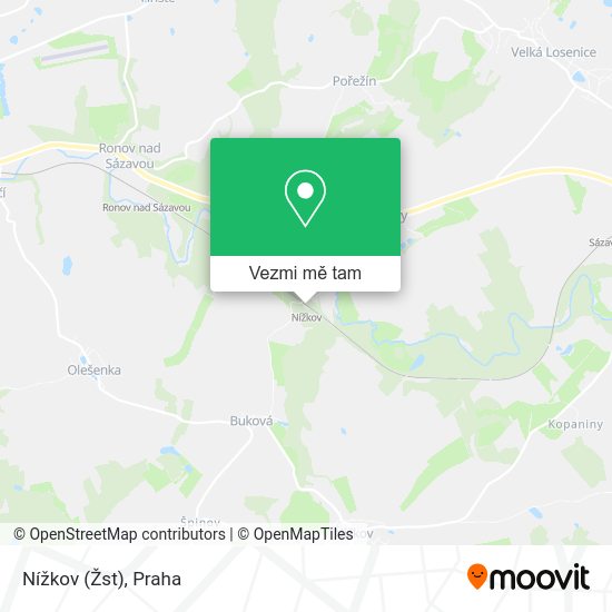 Nížkov (Žst) mapa