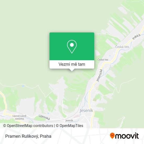 Pramen Rulíkový mapa