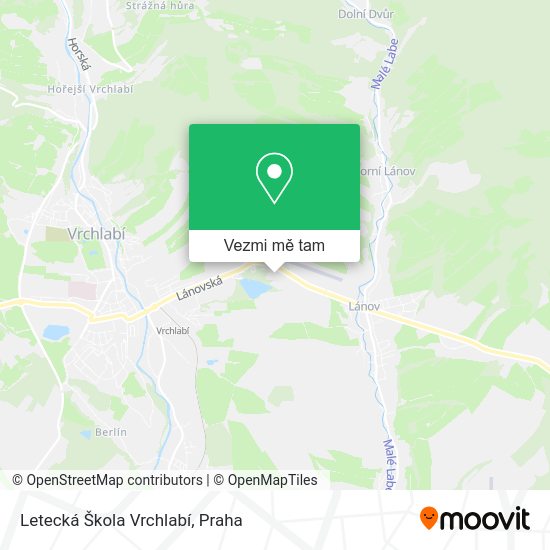 Letecká Škola Vrchlabí mapa