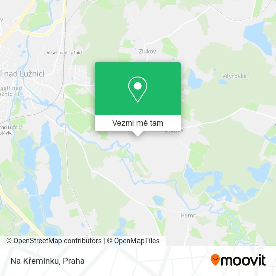 Na Křemínku mapa