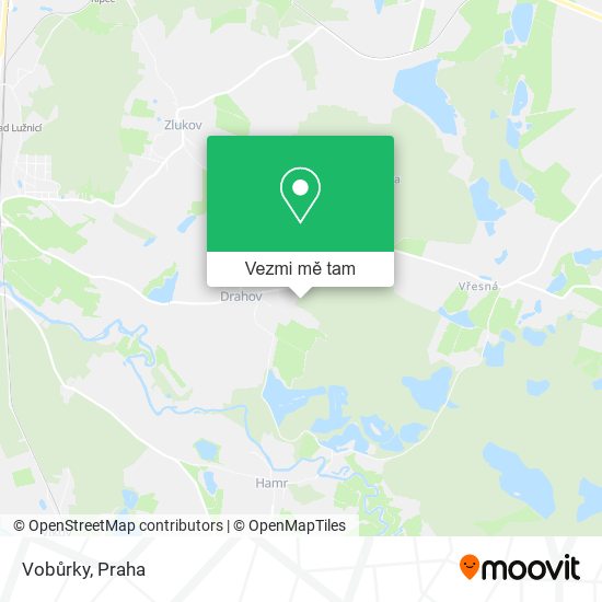 Vobůrky mapa