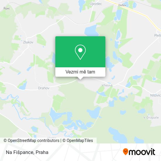 Na Fišpance mapa