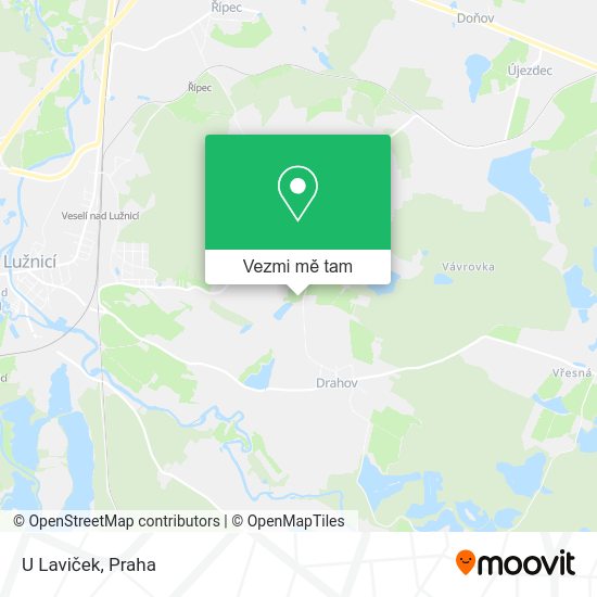 U Laviček mapa