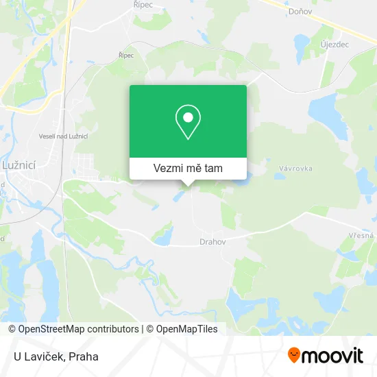 U Laviček mapa