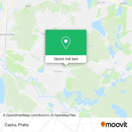 Čapka mapa