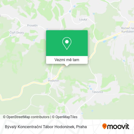 Bývalý Koncentrační Tábor Hodonínek mapa